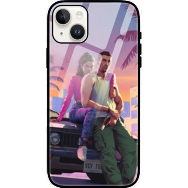Lucia & Jason Premium Glass Back Case – Iphone 14 – Exclusive at GenZGarage