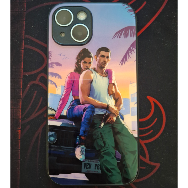 Lucia & Jason Premium Glass Back Case – Iphone 14 – Exclusive at GenZGarage - Image 2